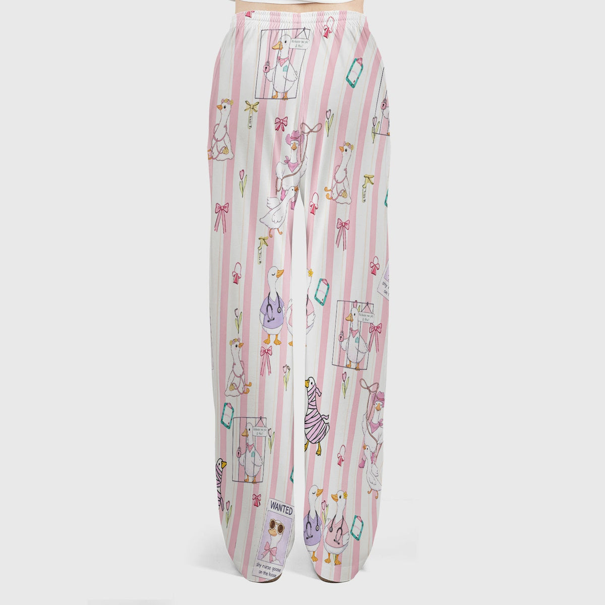 Duck Stripe Nurse Scrub Set