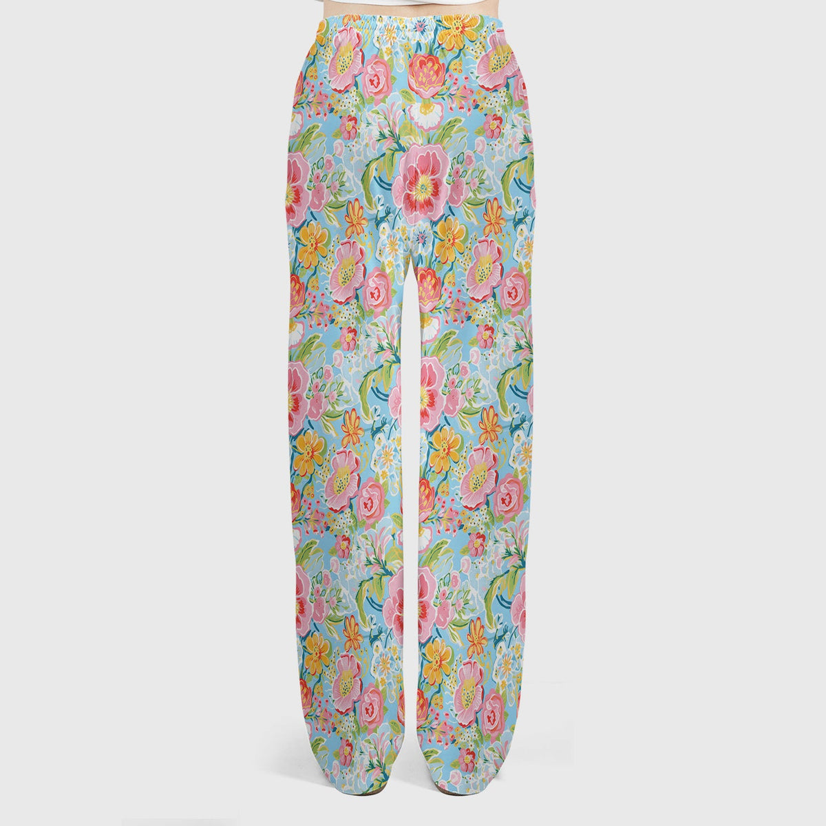Pastel Tropical Floral Garden Nurse Scrub Set