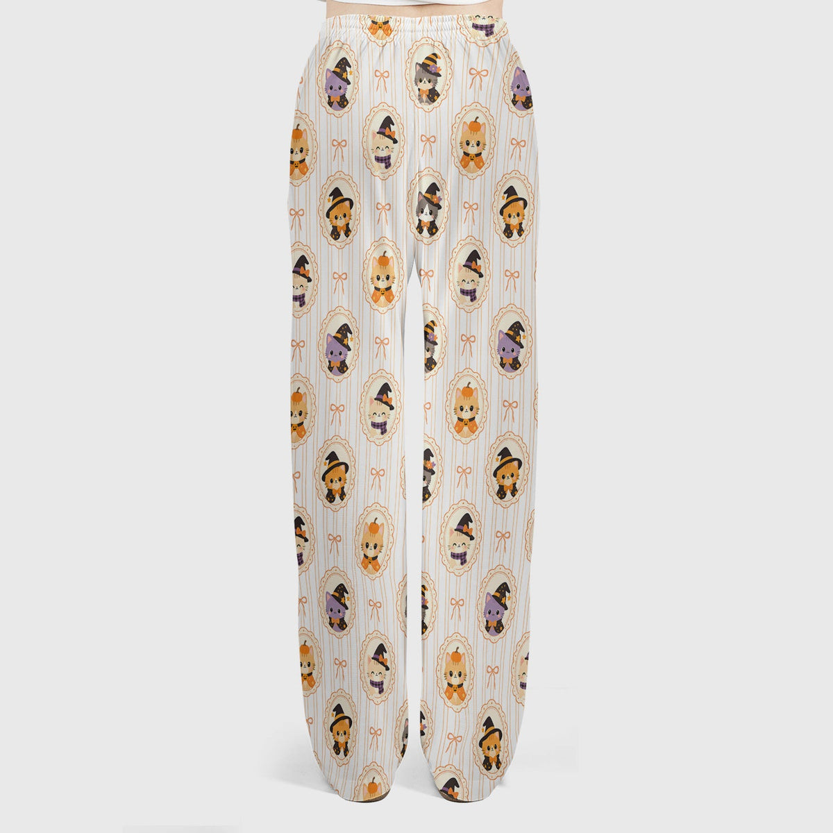 Halloween Cat Stripe Nurse Scrub Set