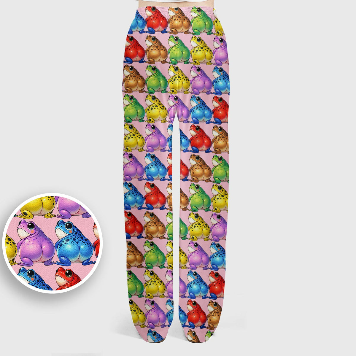 Colorful Frogs Nurse Scrub Set