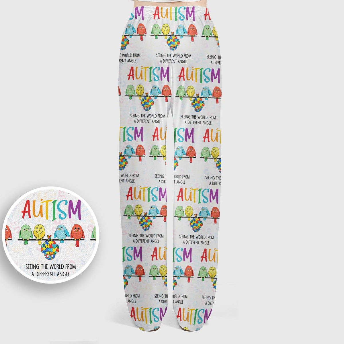 Autism Seeing The World From A Different Angle Nurse Scrub Set