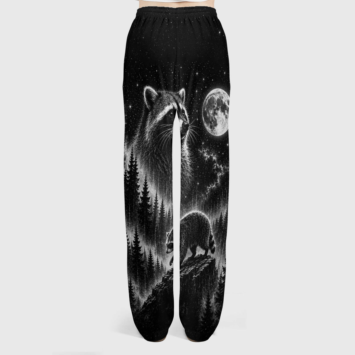 Moonlit Jimothy Raccoon Forest Nurse Scrub Set