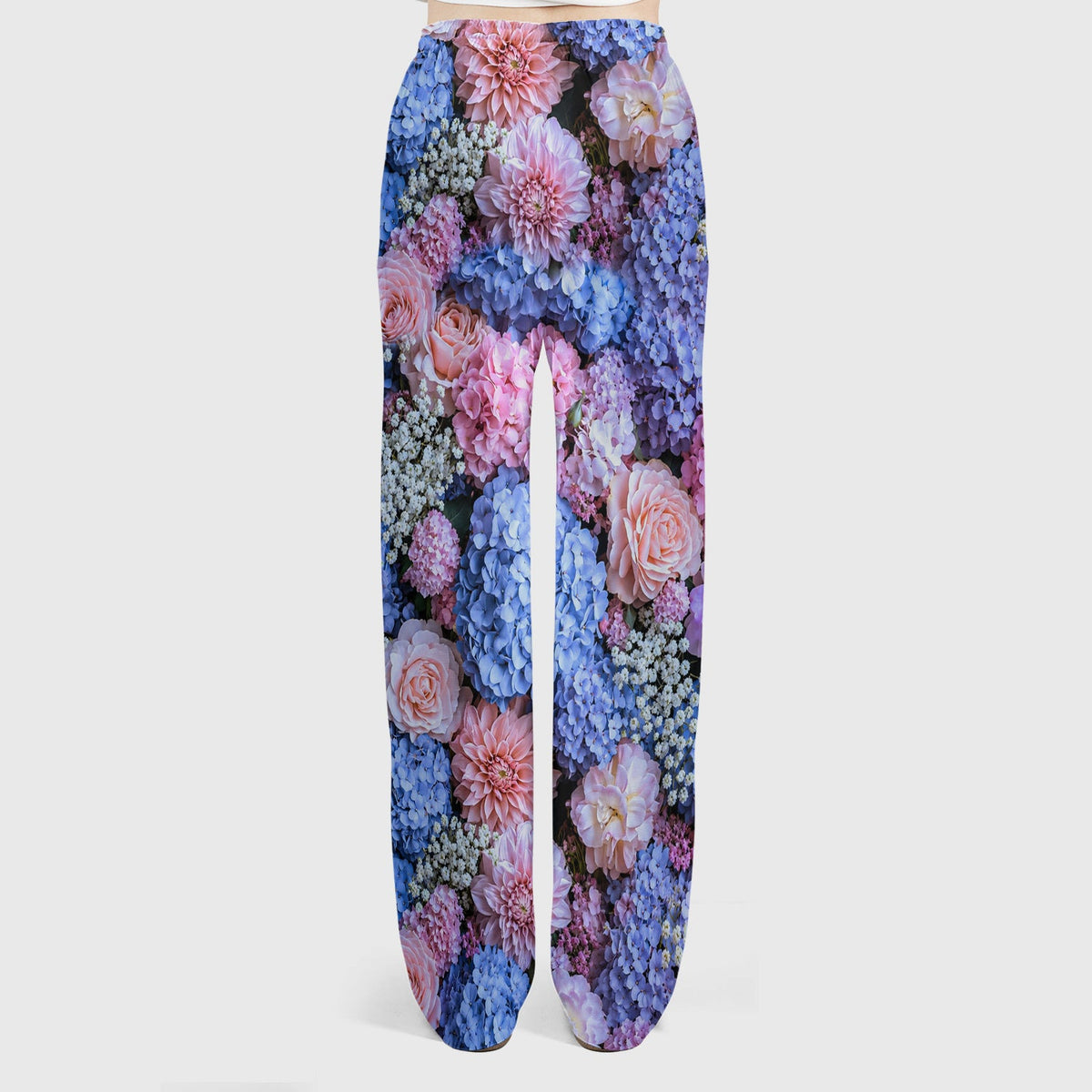 Pastel Hydrangea Rose Blossom Nurse Scrub Set