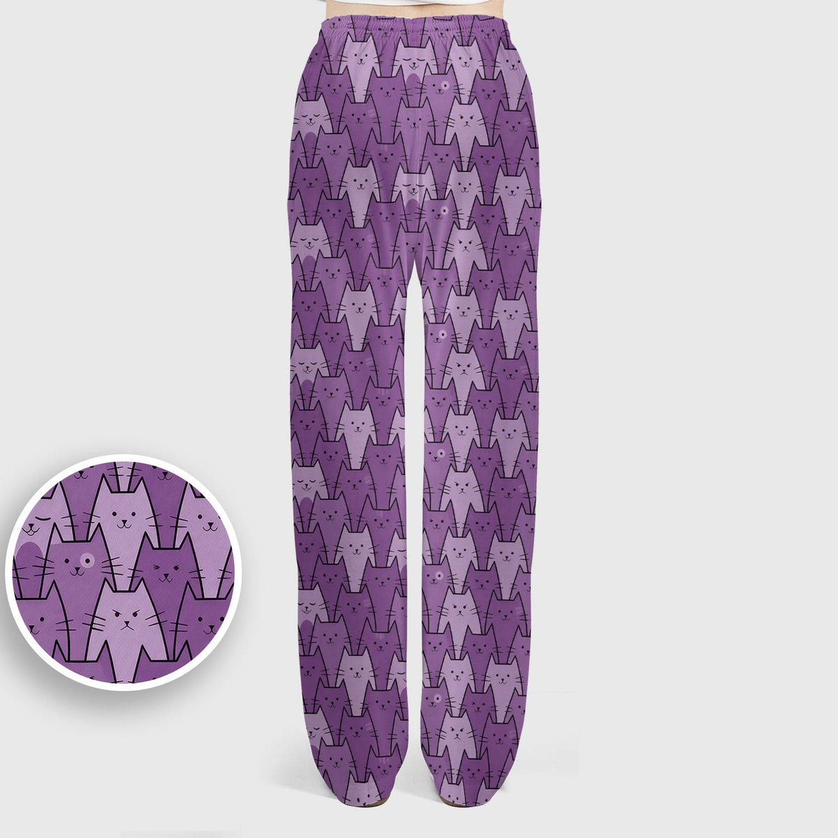 Purple Cats Nurse Scrub Set