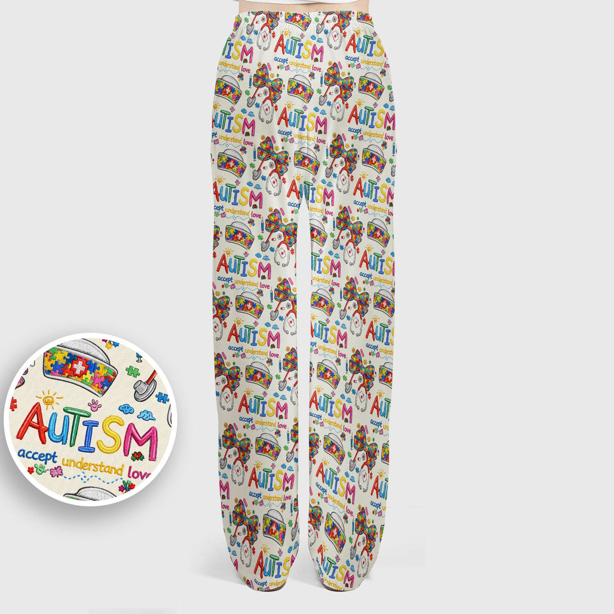 Autism Awareness Accept Understand Love Nurse Scrub Set