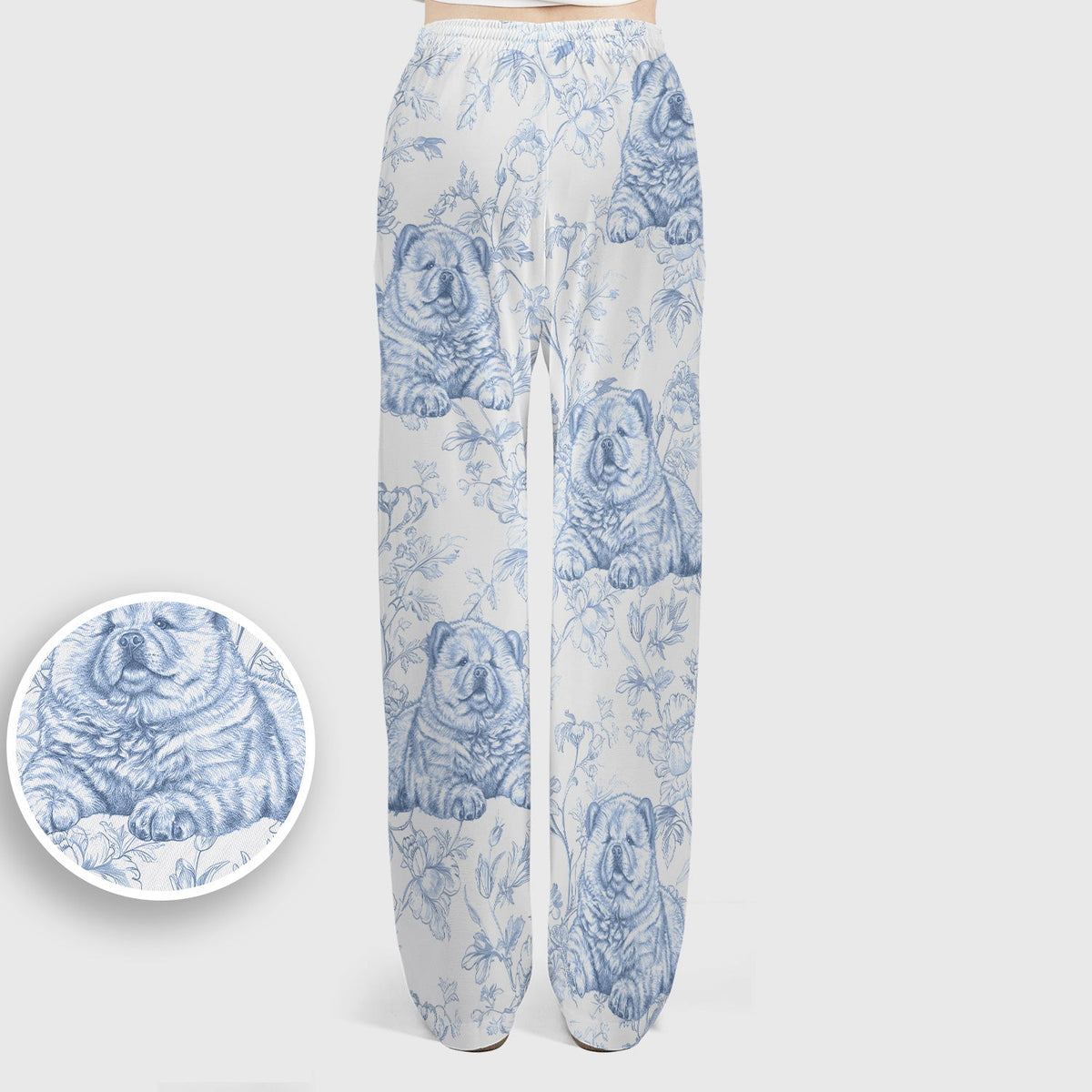 Dog Cat Chinoiserie Nurse Scrub Set