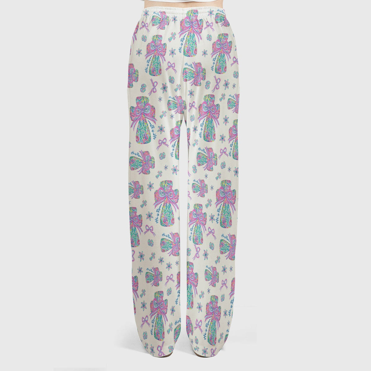 Colorful Bow Nurse Scrub Set