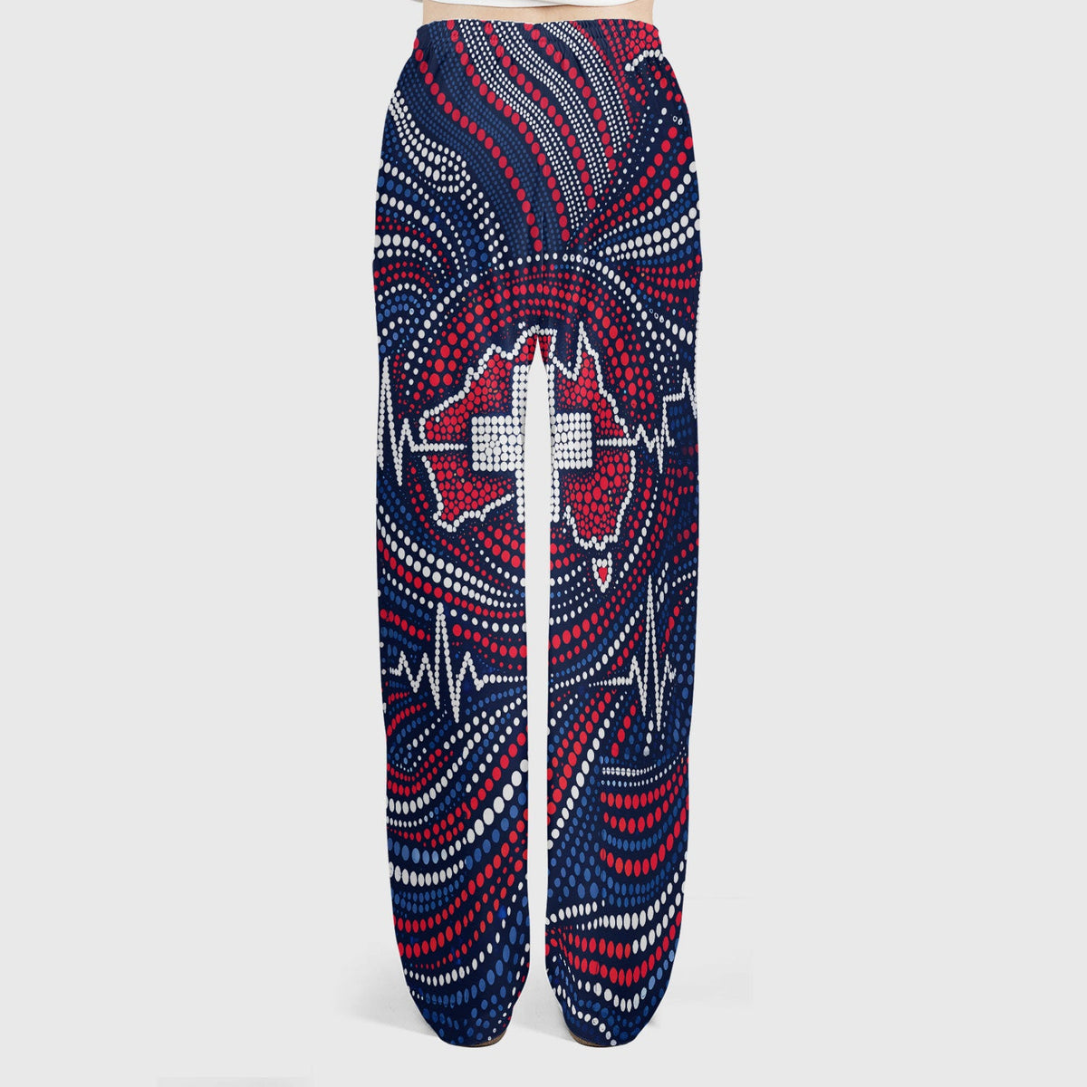 Dot Art Cross Heartbeat Nurse Scrub Set