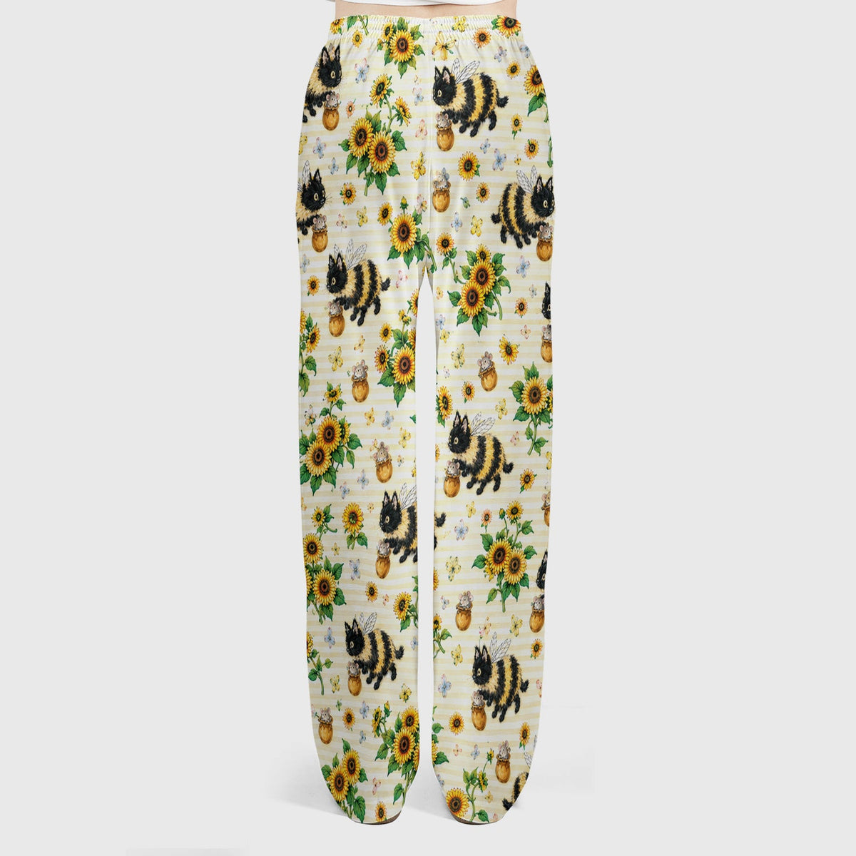 Bumblebee Cat Sunflower Nurse Scrub Set