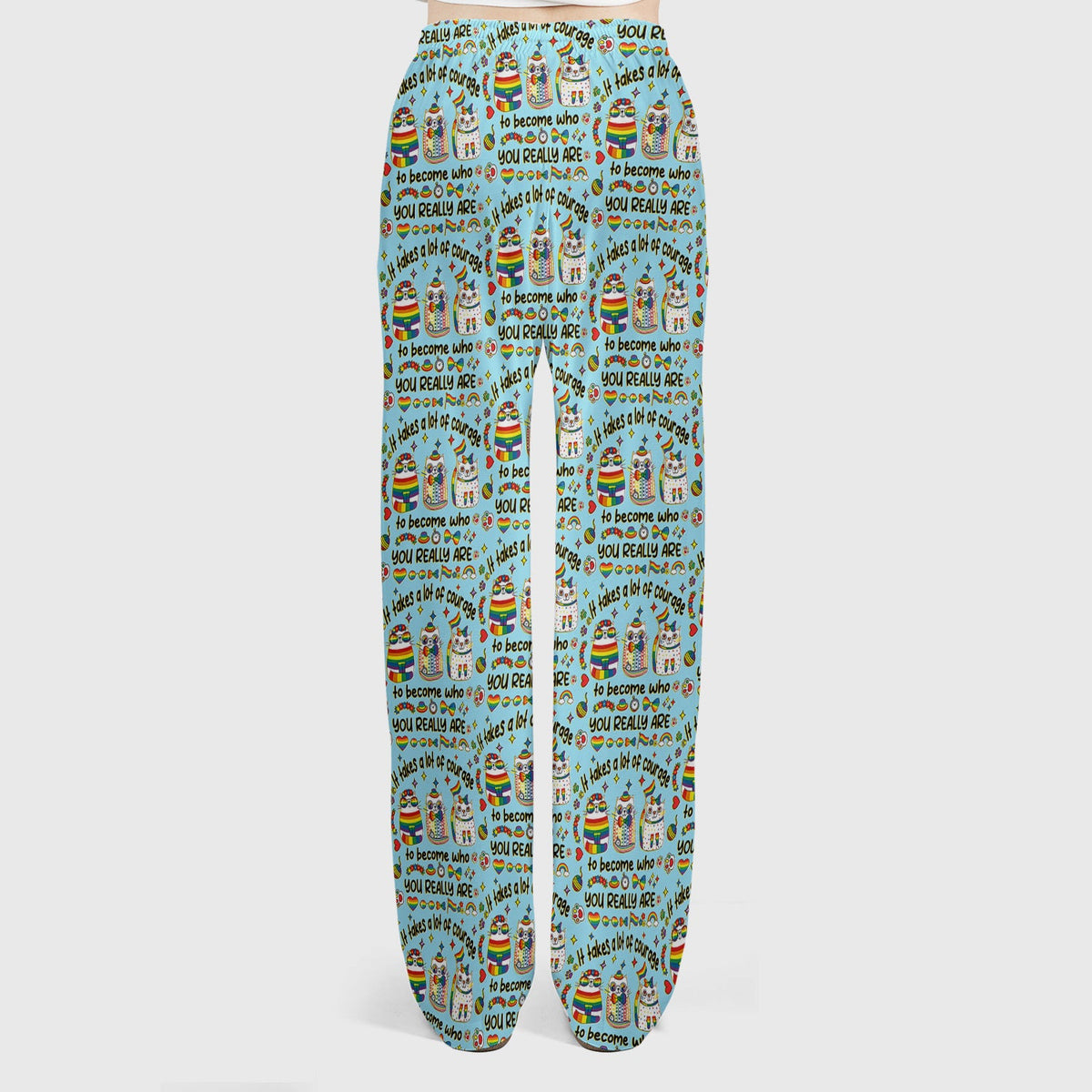 Nurse Rainbow Cat Courage Scrub Set
