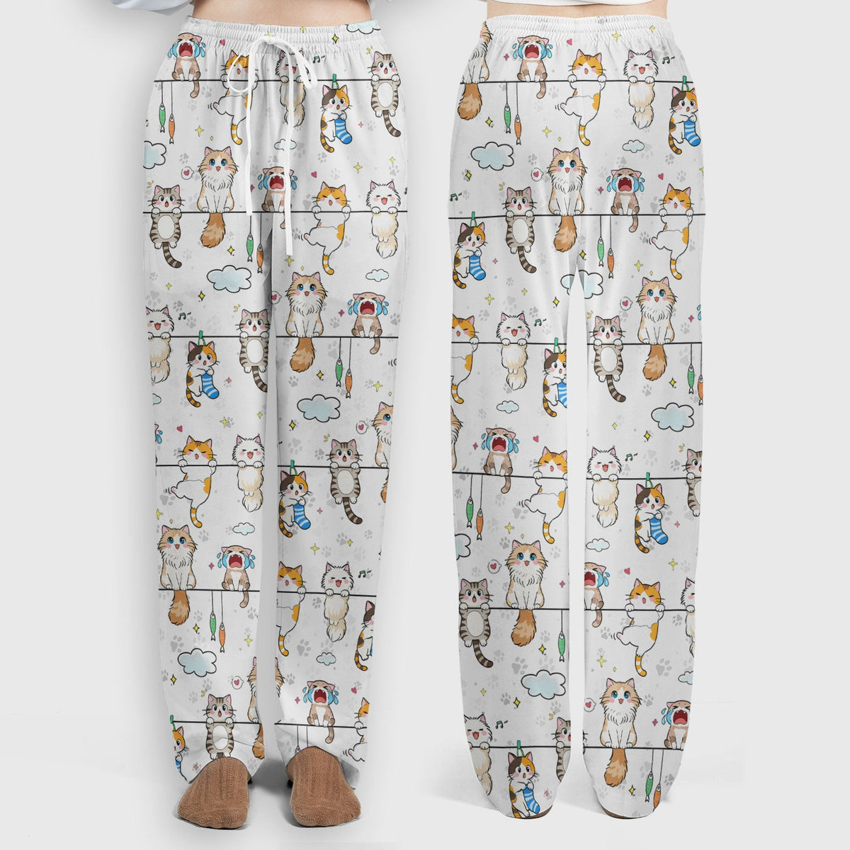 Cats With Cute Expressions Nurse Scrub Set