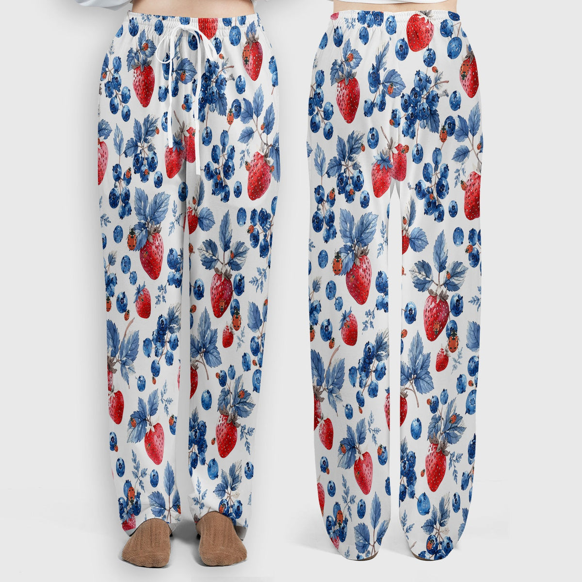Strawberry Blueberry Ladybug Nurse Scrub Set