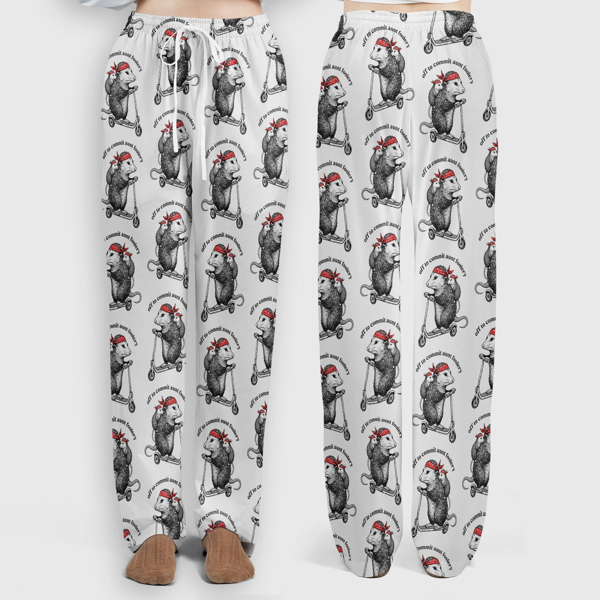 Aunt Foolery Opossum Nurse Scrub Set