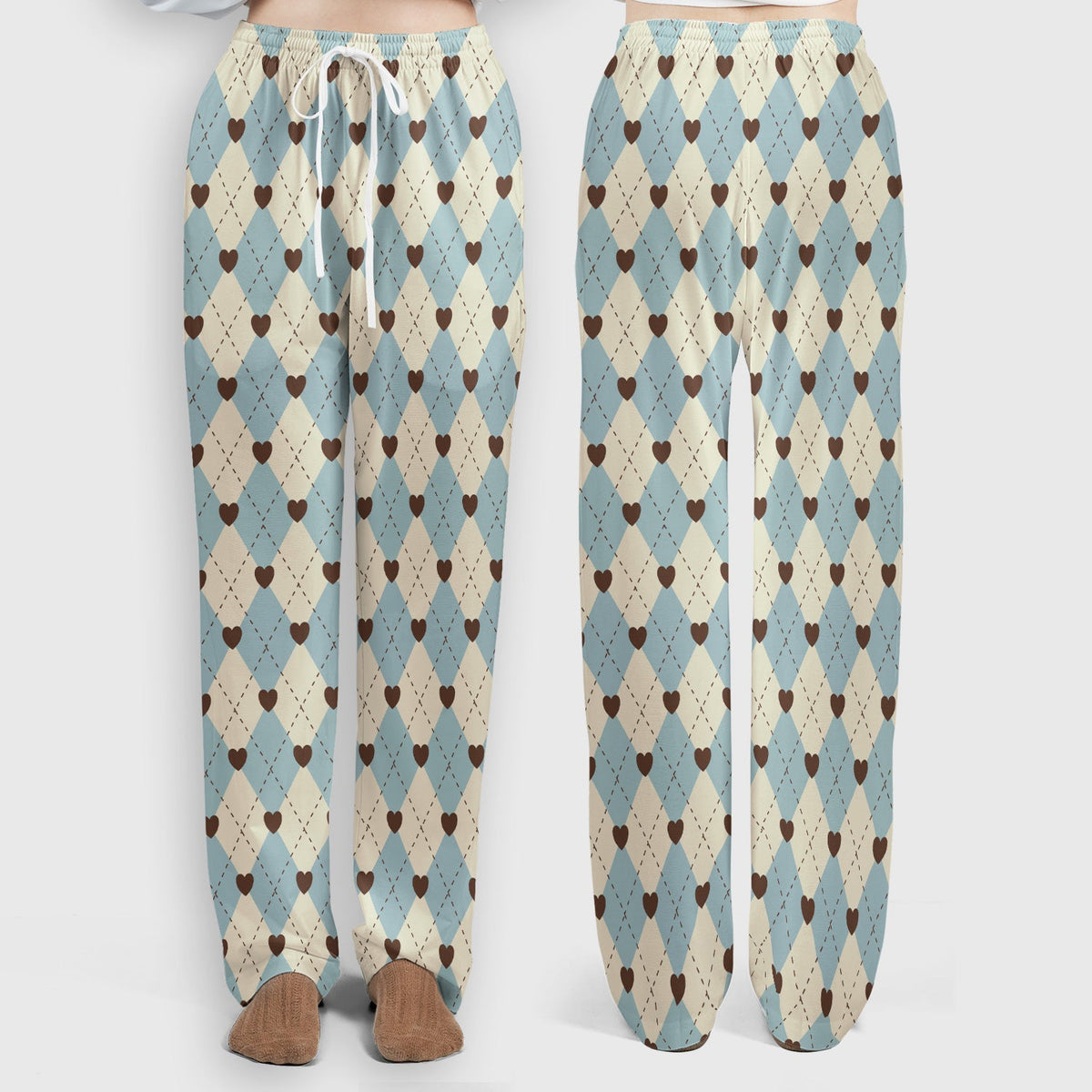Plaid Heart Nurse Scrub Set