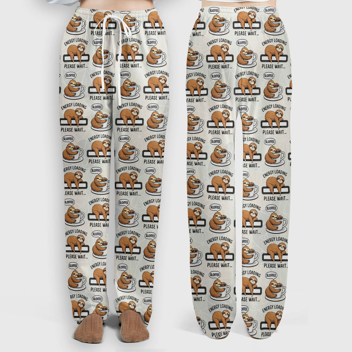 Sloth Coffee Energy Nurse Scrub Set