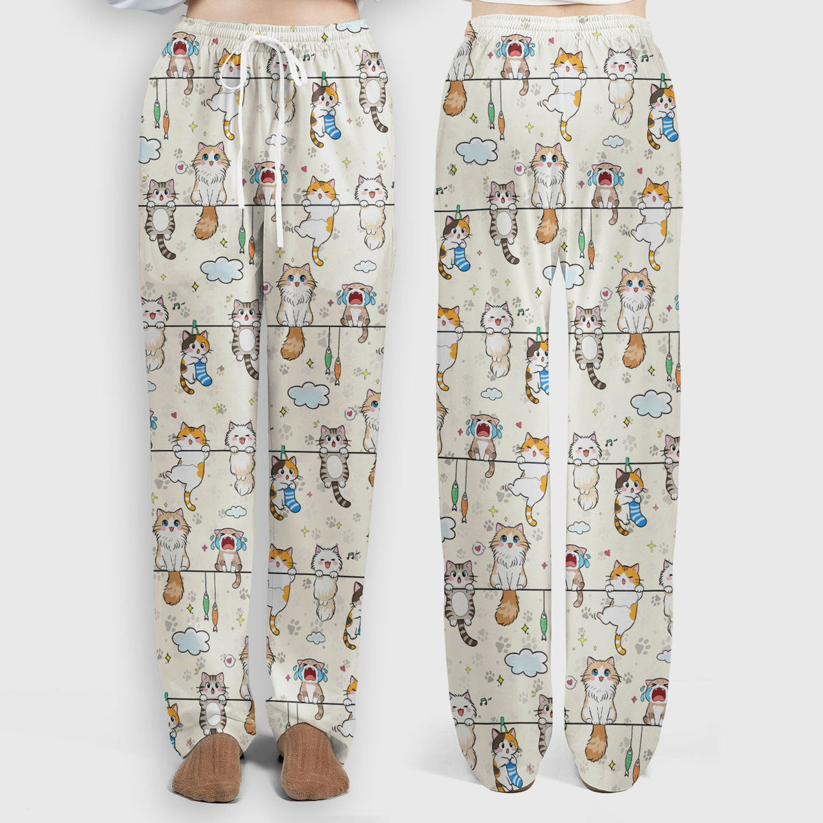 Cats With Cute Expressions Nurse Scrub Set