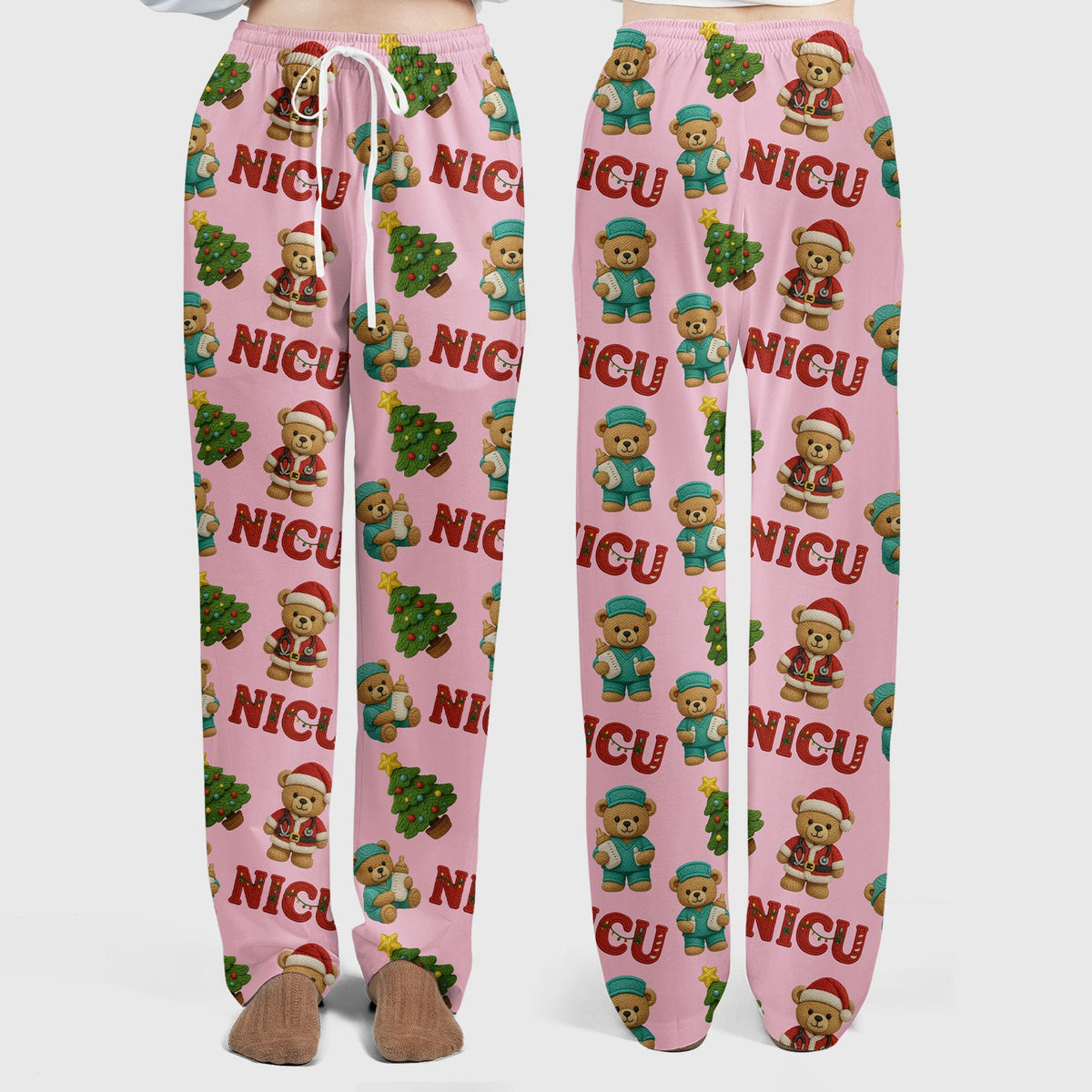NICU Nurse Teddy Bear Scrub Set - Christmas Gift