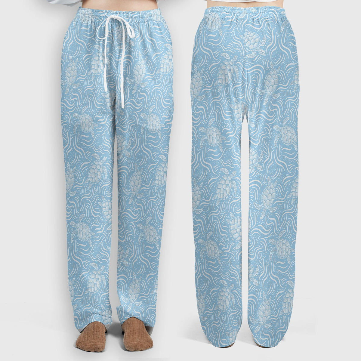 Ocean Sea Turtle Waves Nurse Scrub Set