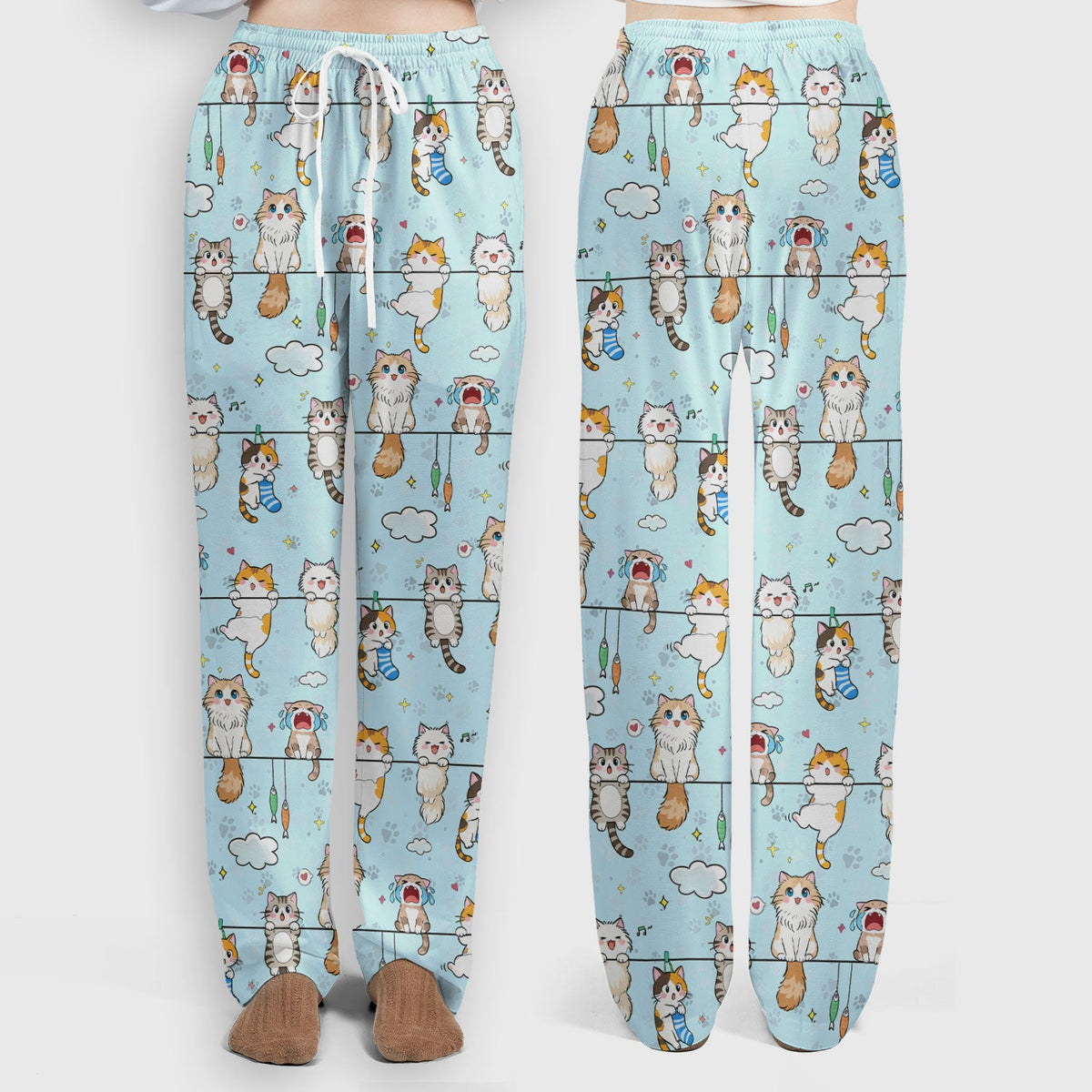 Cats With Cute Expressions Nurse Scrub Set