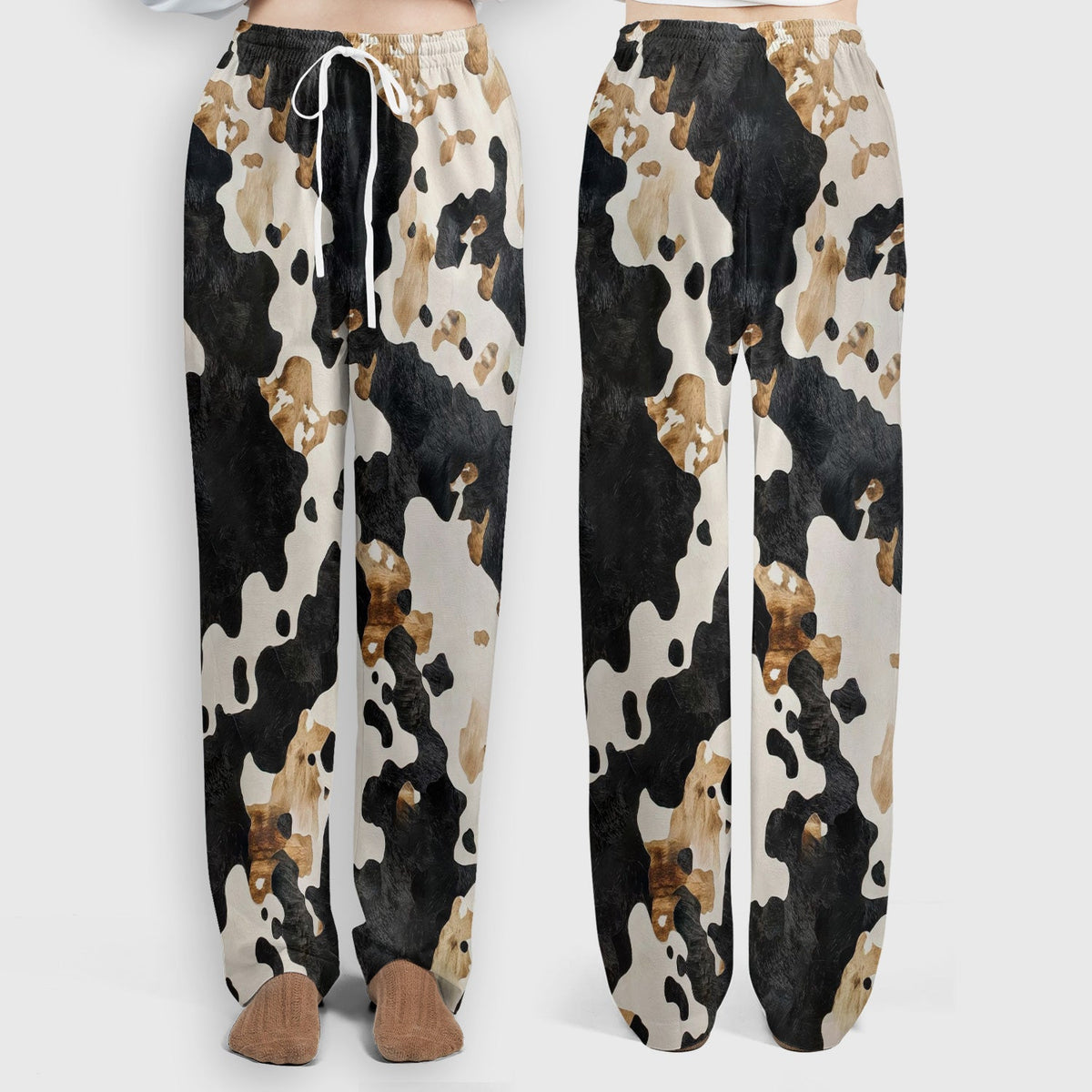 Classic Cow Print Nurse Scrub Set