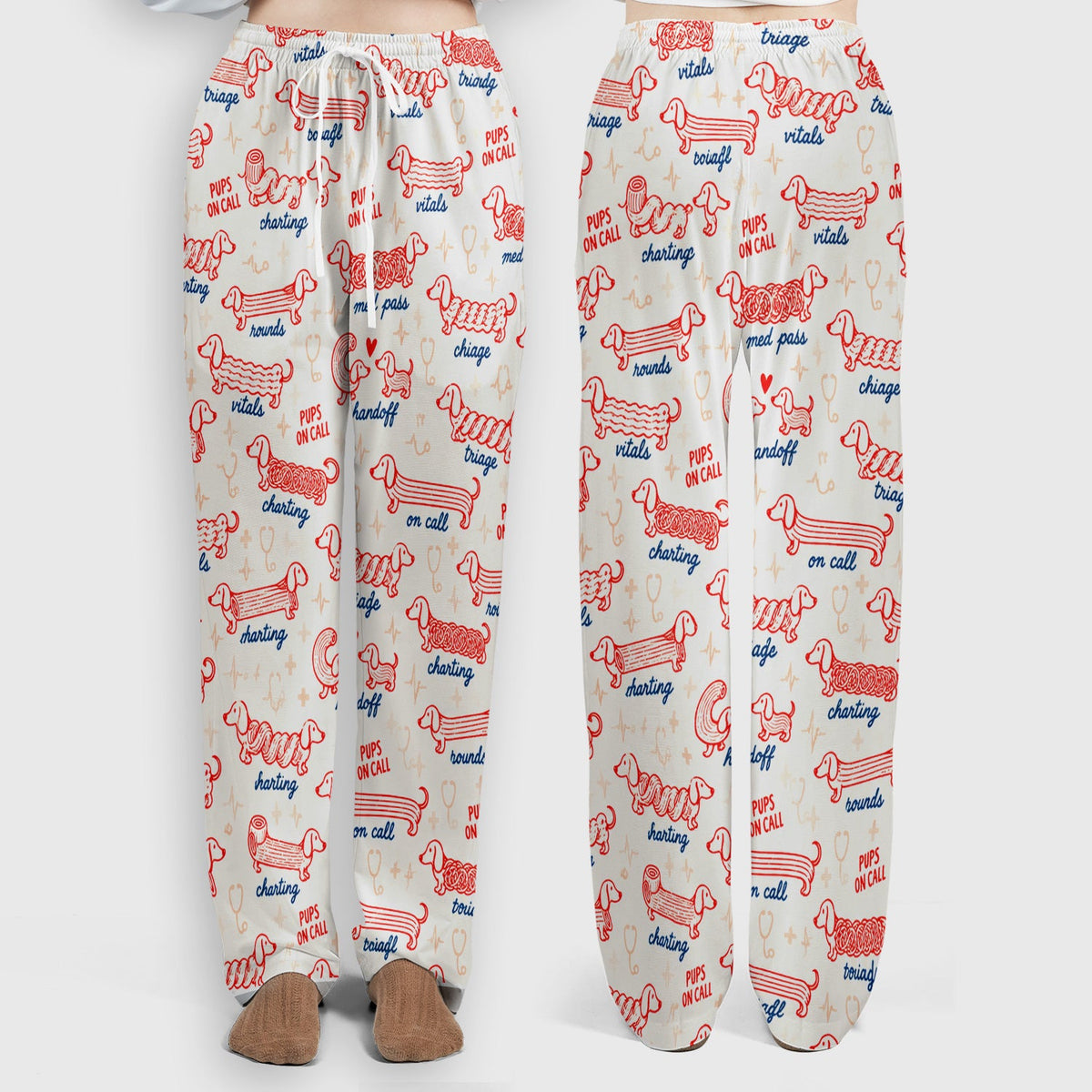 Pups On Call Dachshund Nurse Scrub Set