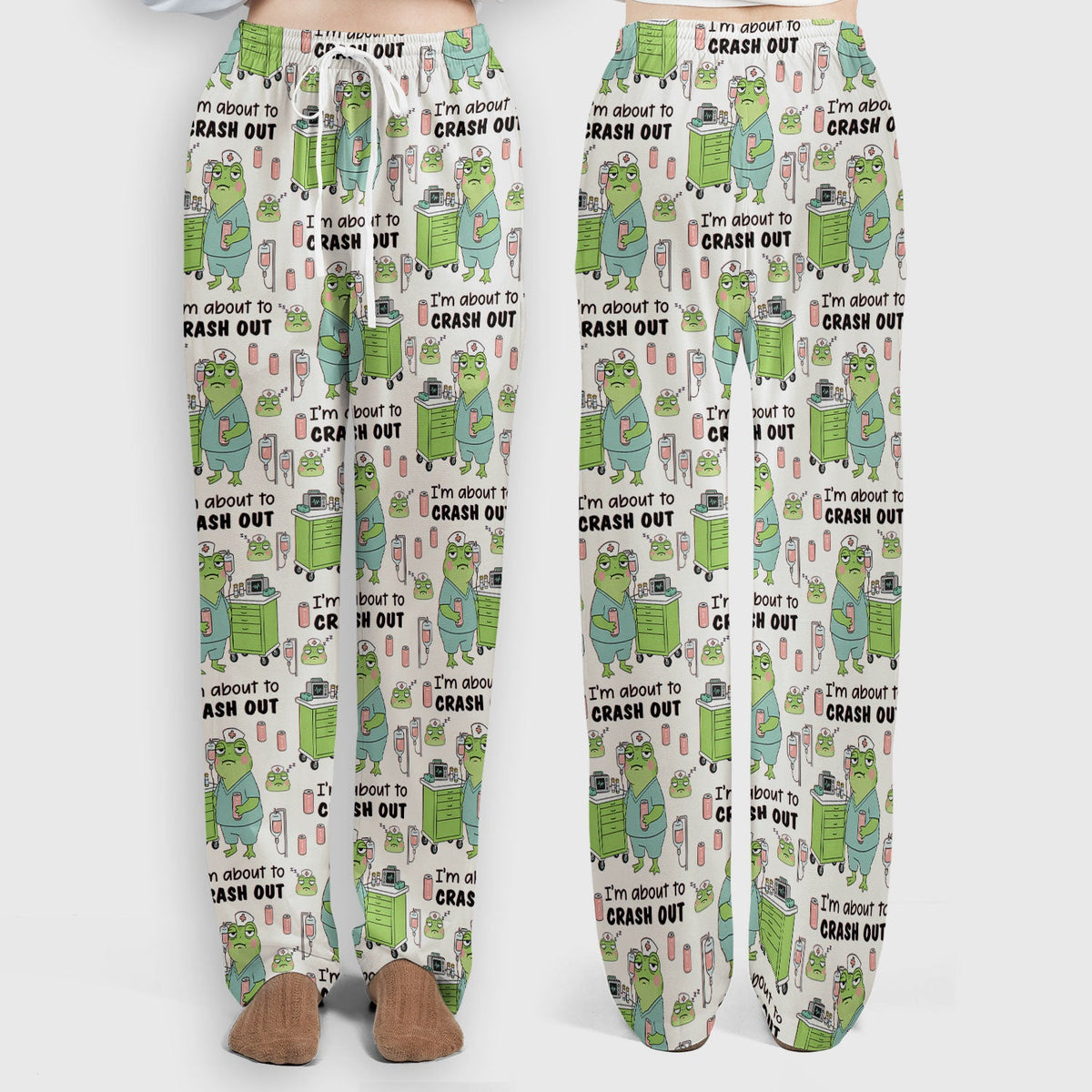 Crash Out Frog Nurse Scrub Set