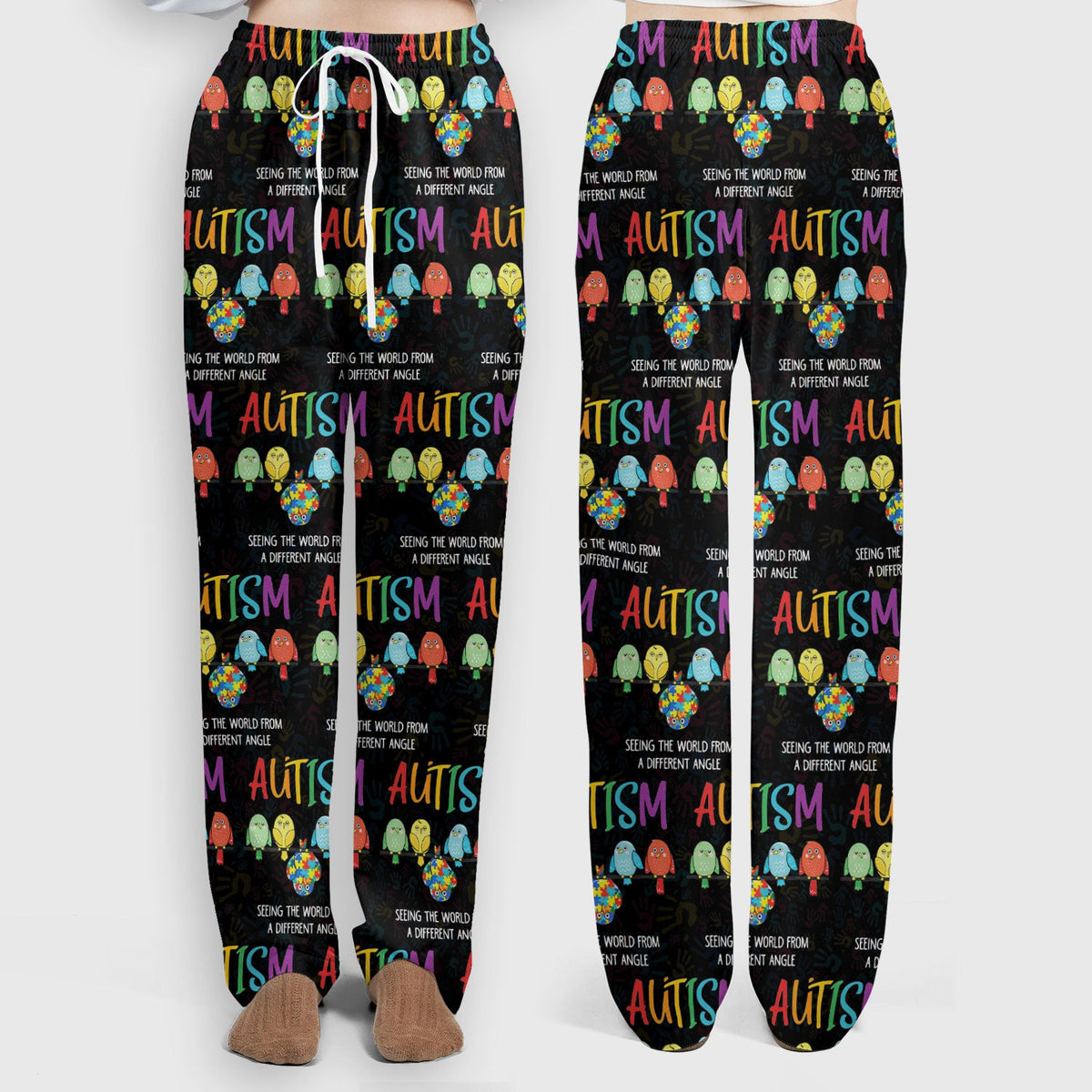 Autism Seeing The World From A Different Angle Nurse Scrub Set