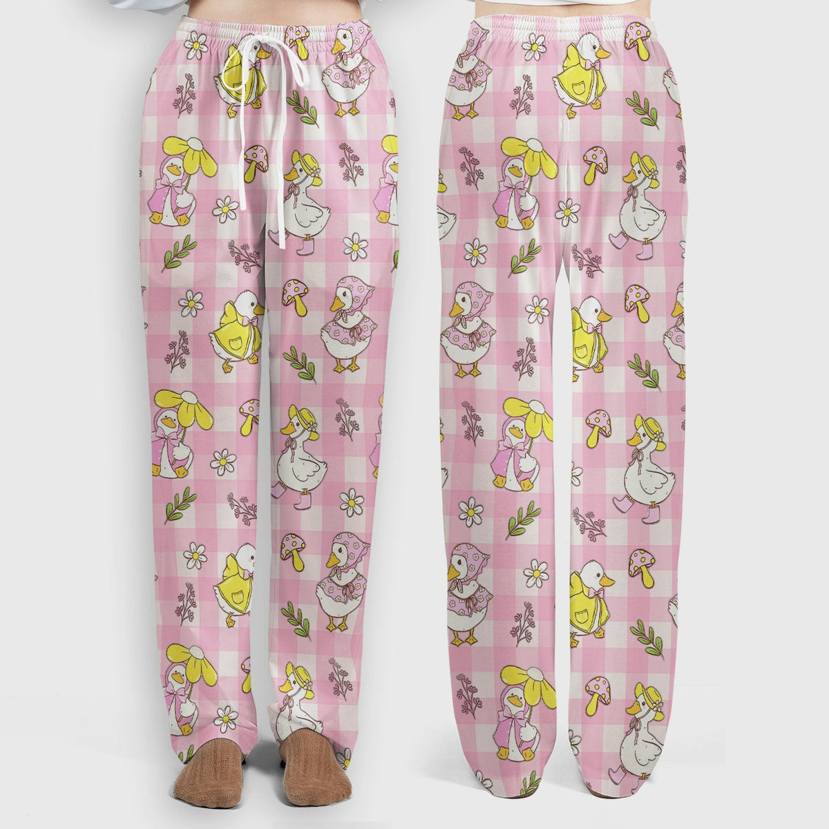 Duck Outfit Gingham Nurse Scrub Set