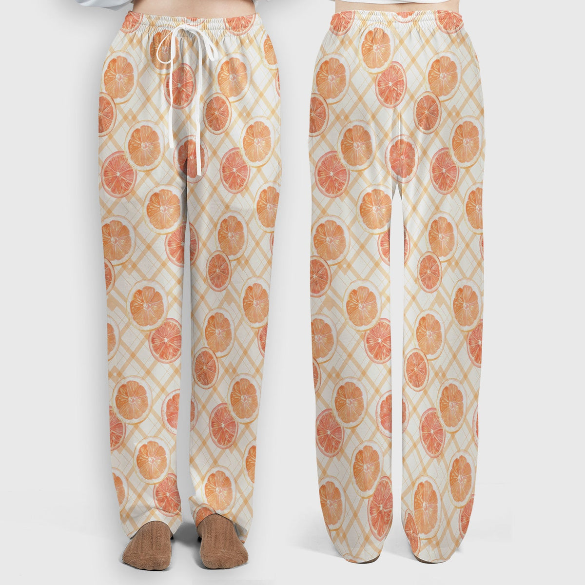 Fresh Grapefruit Slice Nurse Scrub Set