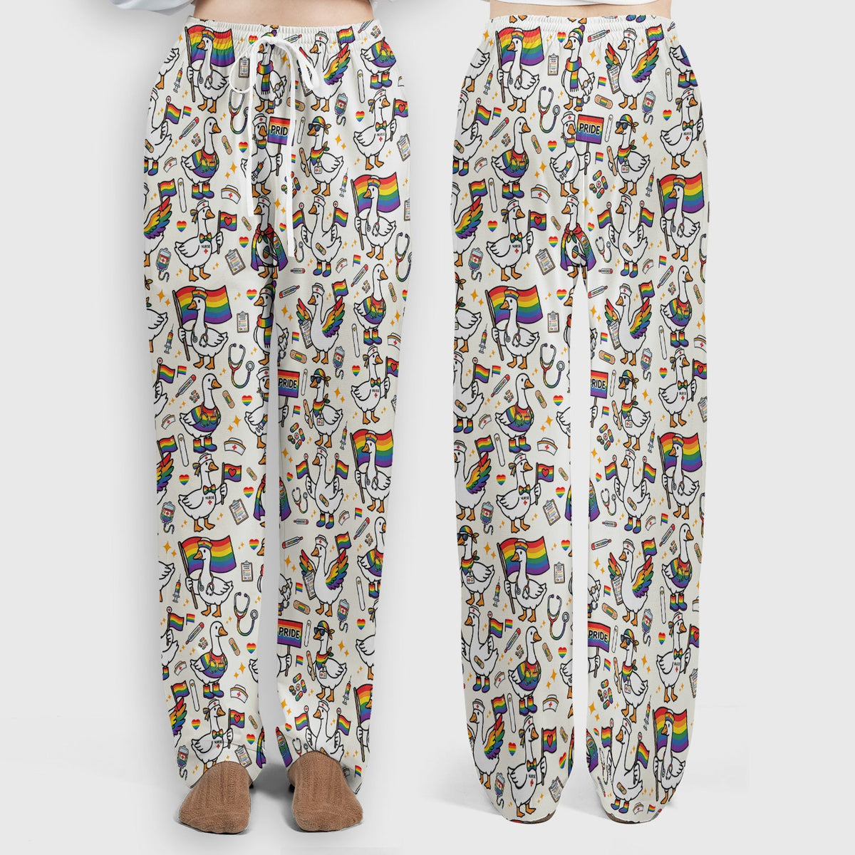 LGBT Pride Nurse Duck Scrub Set