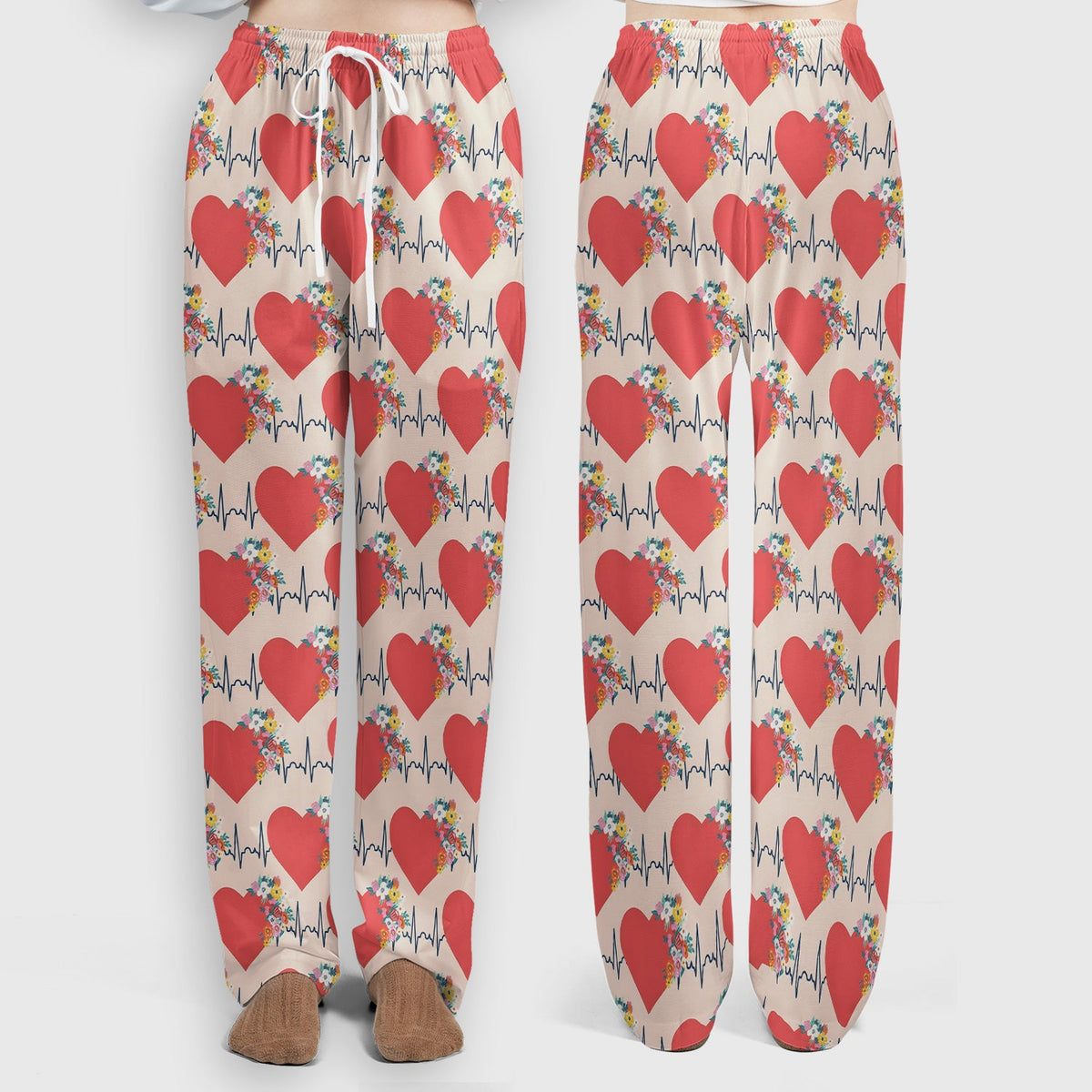 Heartbeat Floral Nurse Scrub Set