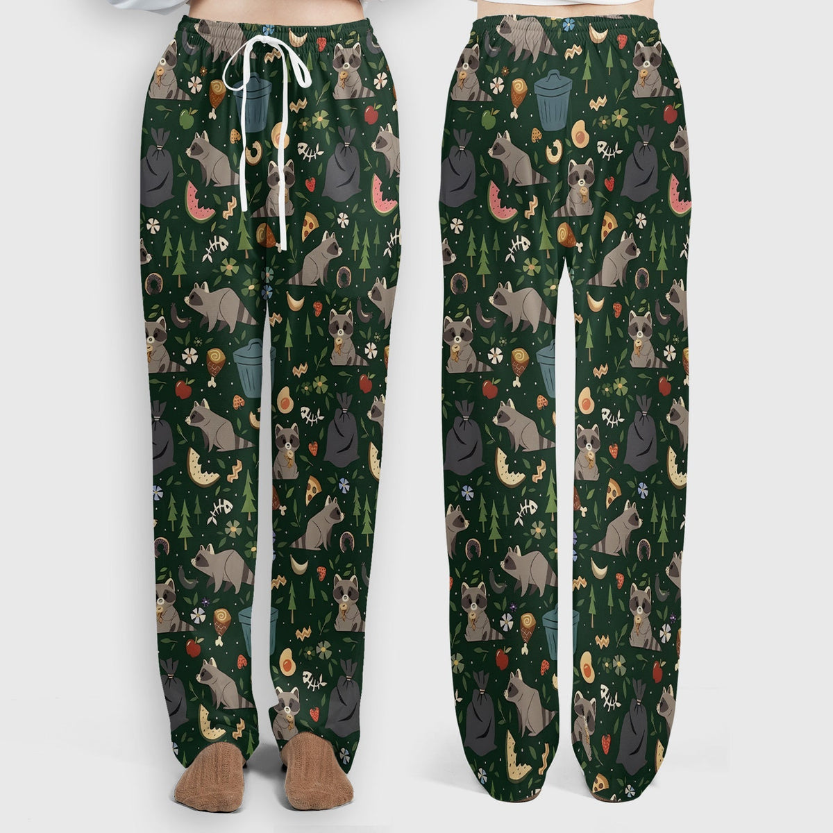 Raccoon Forest Food Nurse Scrub Set