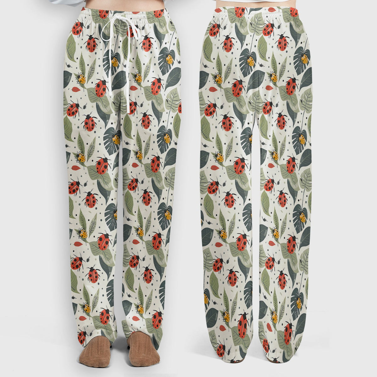 Ladybug Leaf Nature Nurse Scrub Set