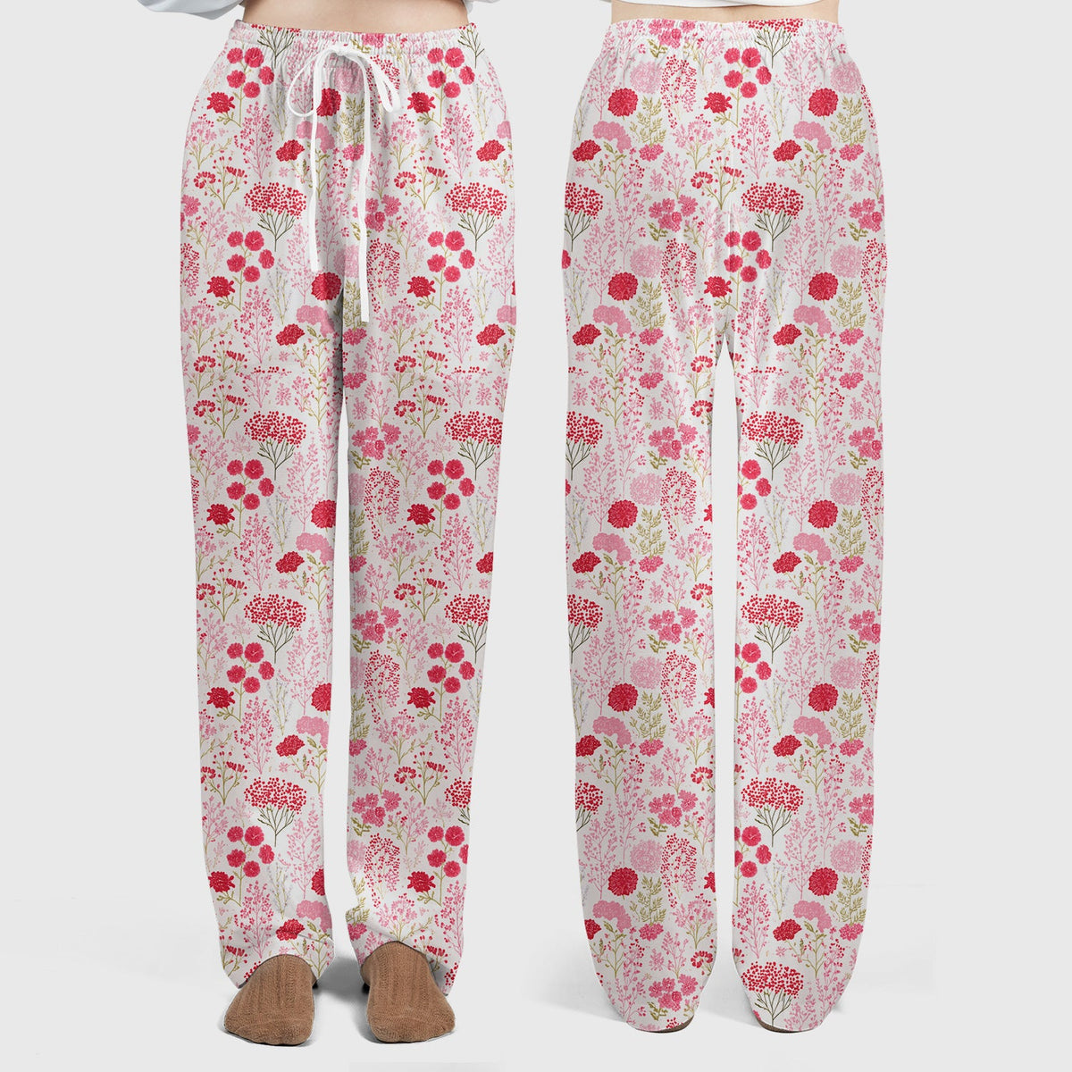 Pink Floral Allover Nurse Scrub Set