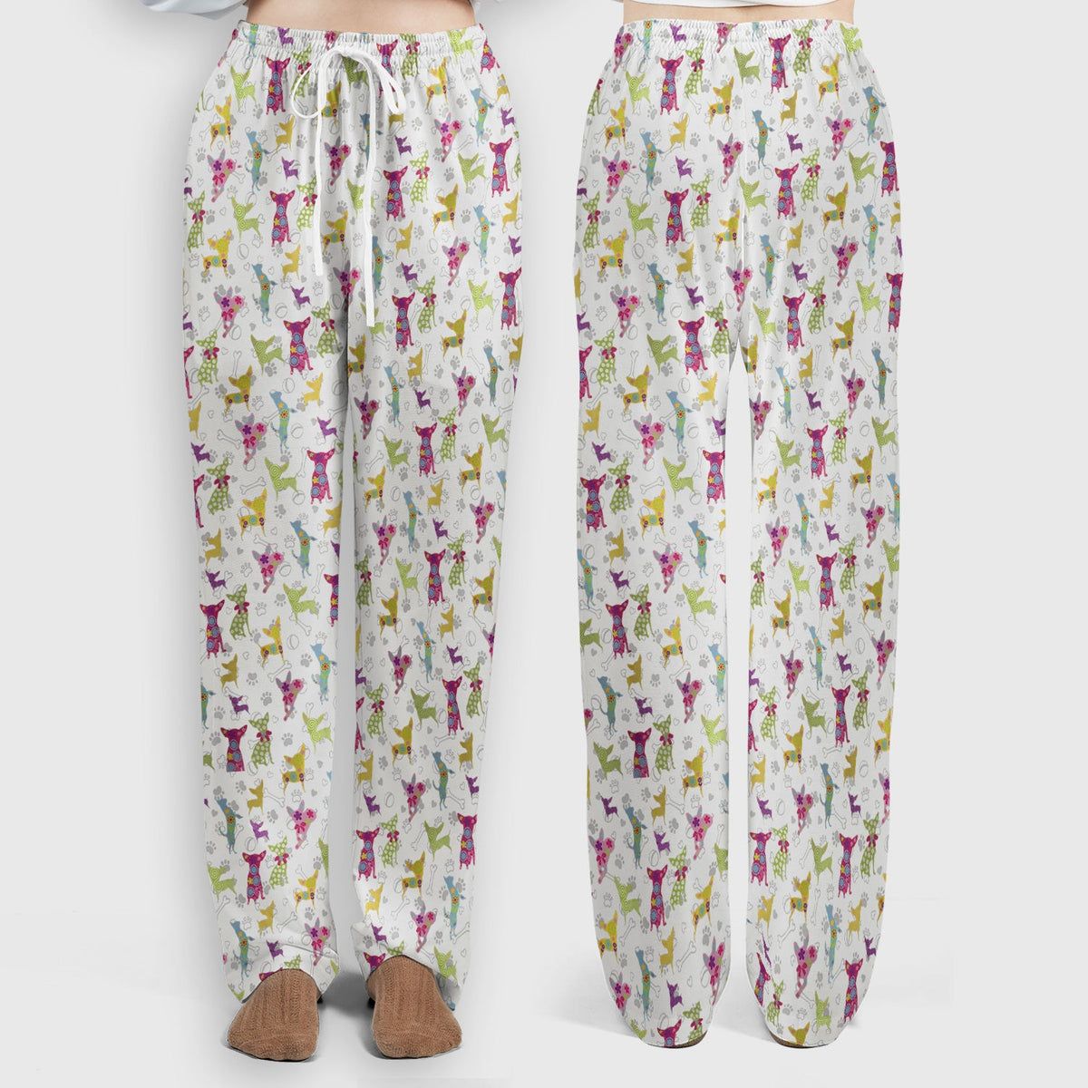 Colorful Playful Dog Nurse Scrub Set