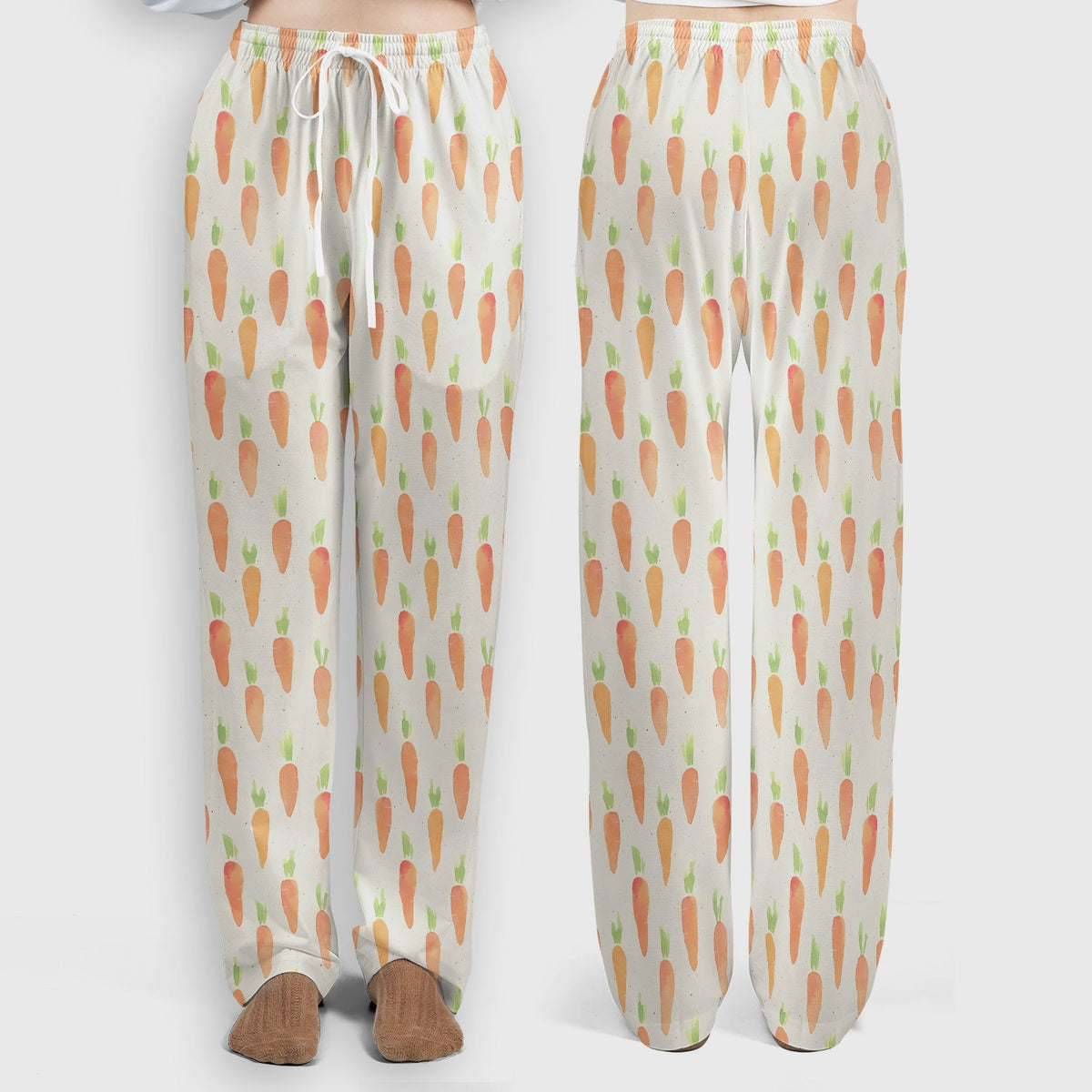 Simple Carrot Nurse Scrub Set