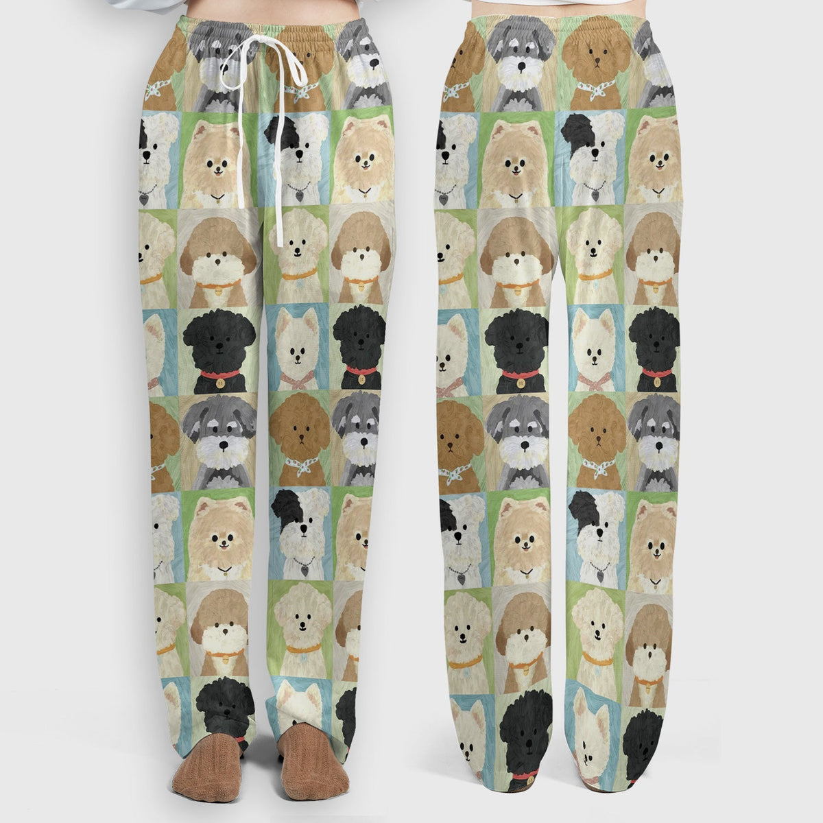 Adorable Different Dog Breeds Nurse Scrub Set
