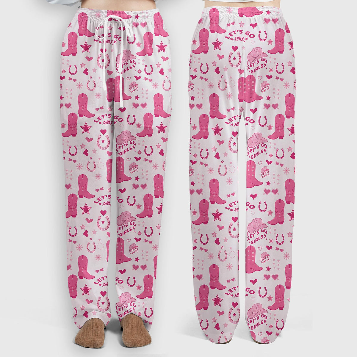 Pink Cowgirl Boots Nurse Scrub Set