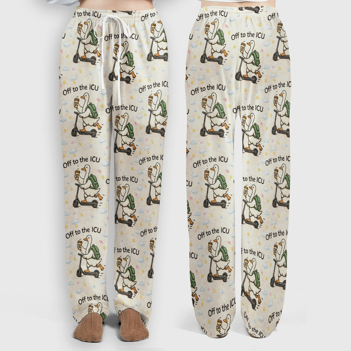 Goose Off To ICU Nurse Scrub Set