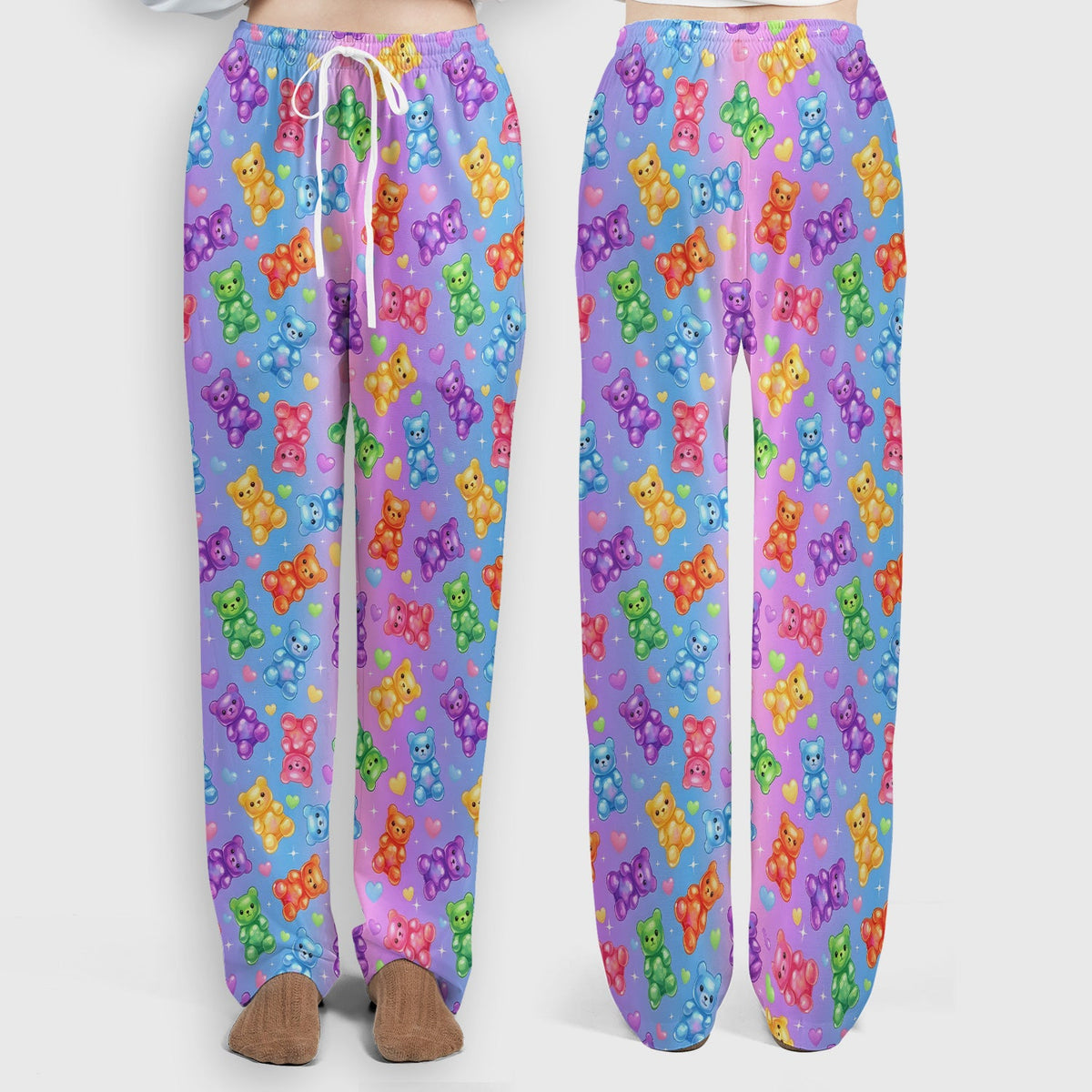 Colorful Gummy Bear Nurse Scrub Set