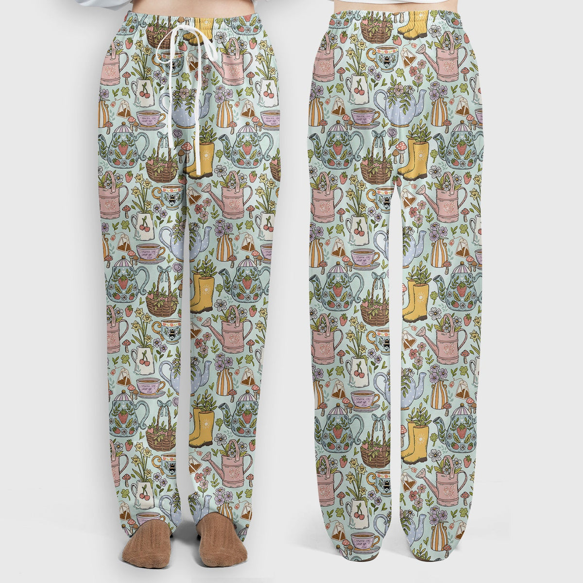 Garden Tea Party Floral Nurse Scrub Set