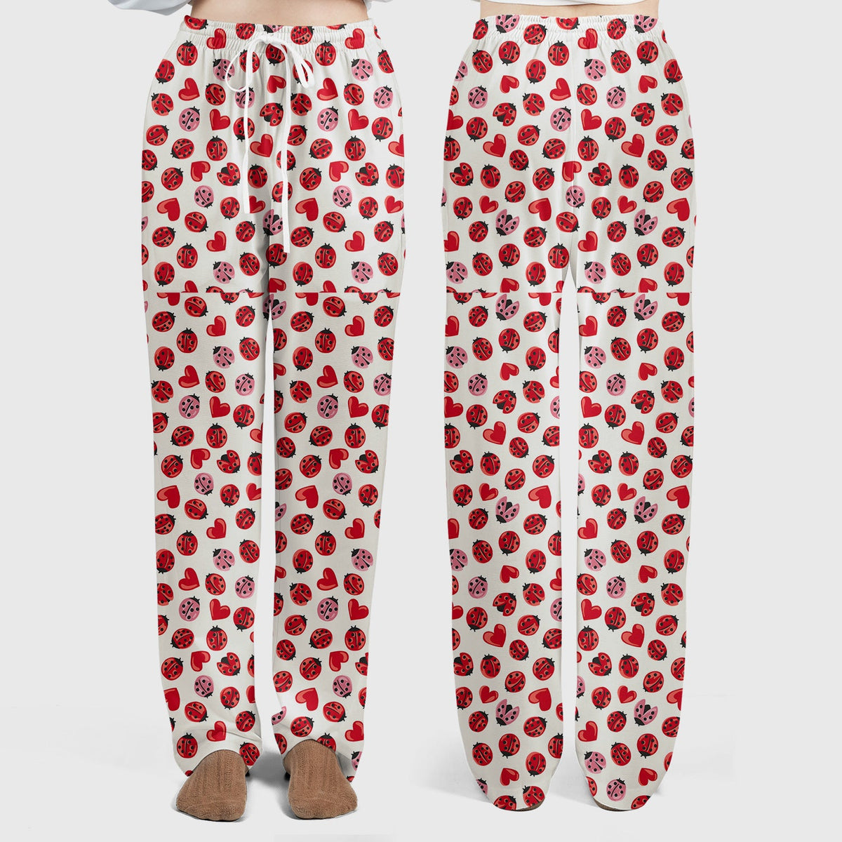 Ladybug Red Heart Nurse Scrub Set
