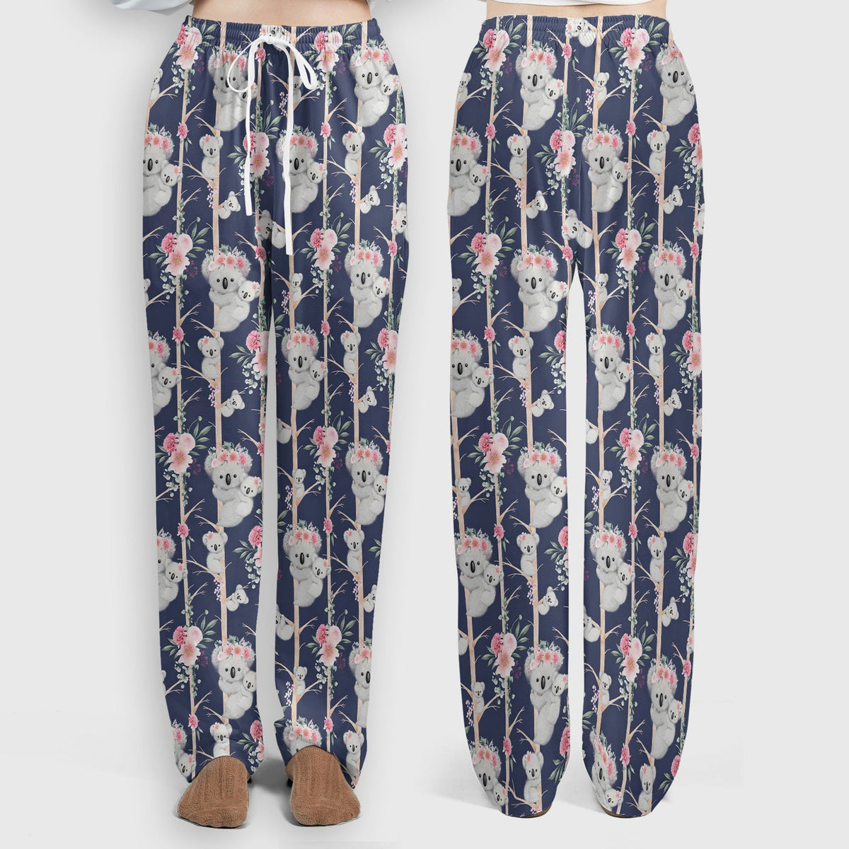 Koala Climbing Tree Blossom Nurse Scrub Set