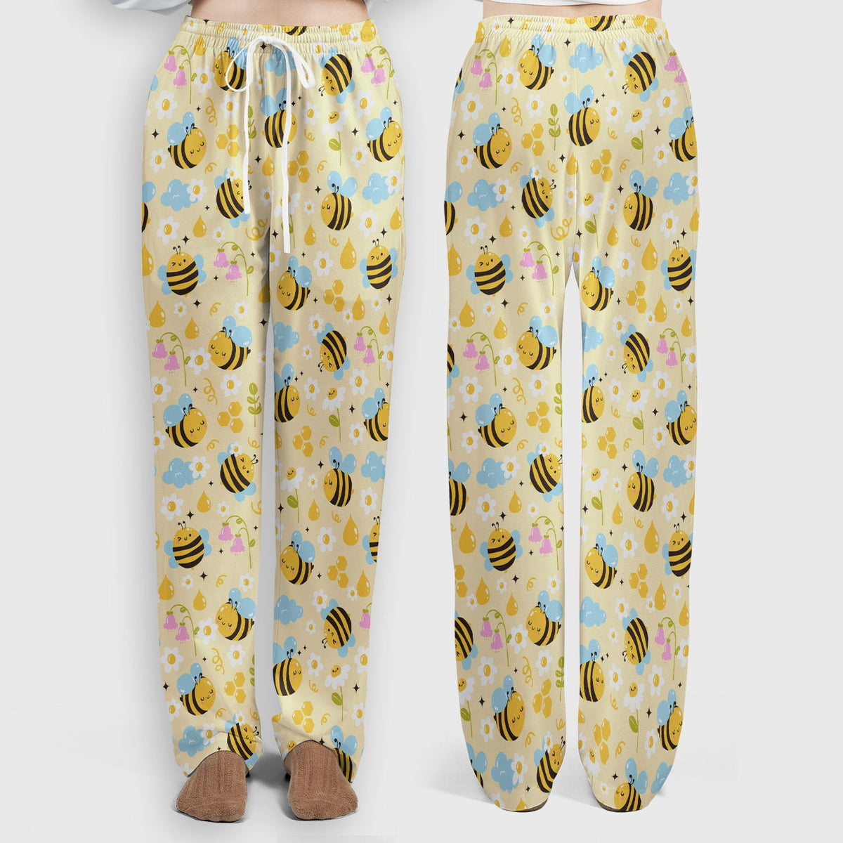 Honey Bee Flower Cloud Nurse Scrub Set