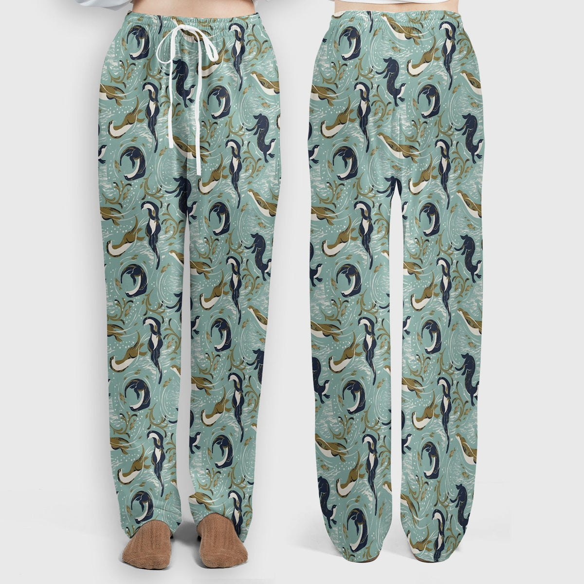 Sea Otter Wave Coastal Nurse Scrub Set