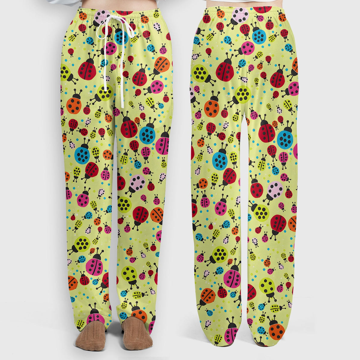 Colorful Ladybug Garden Nurse Scrub Set