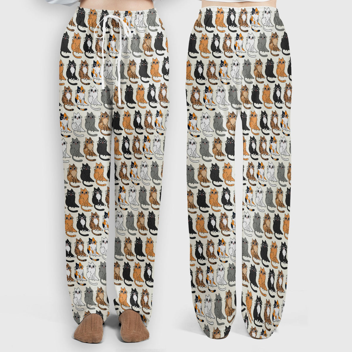 Cat Pattern Nurse Scrub Set