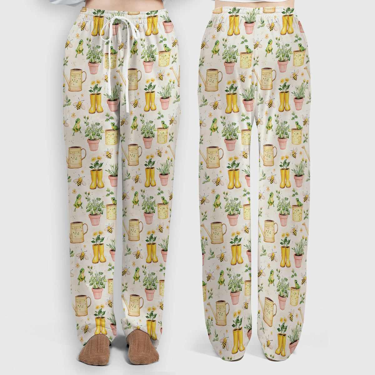 Frog And Bee Garden Nurse Scrub Set