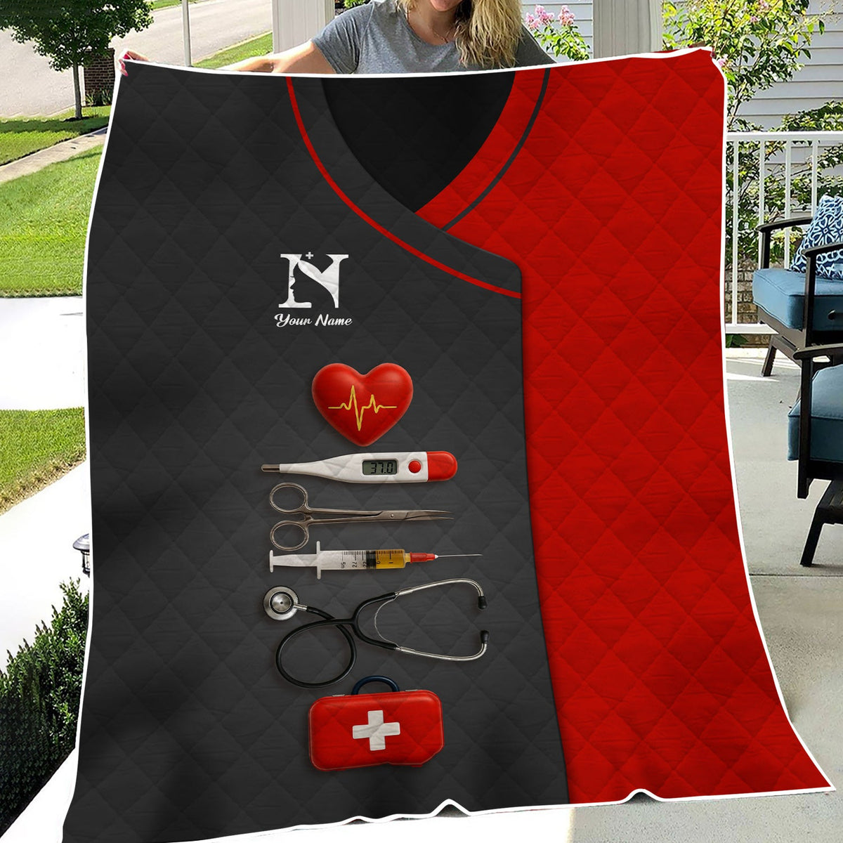 Personalized Nurse Name Blanket