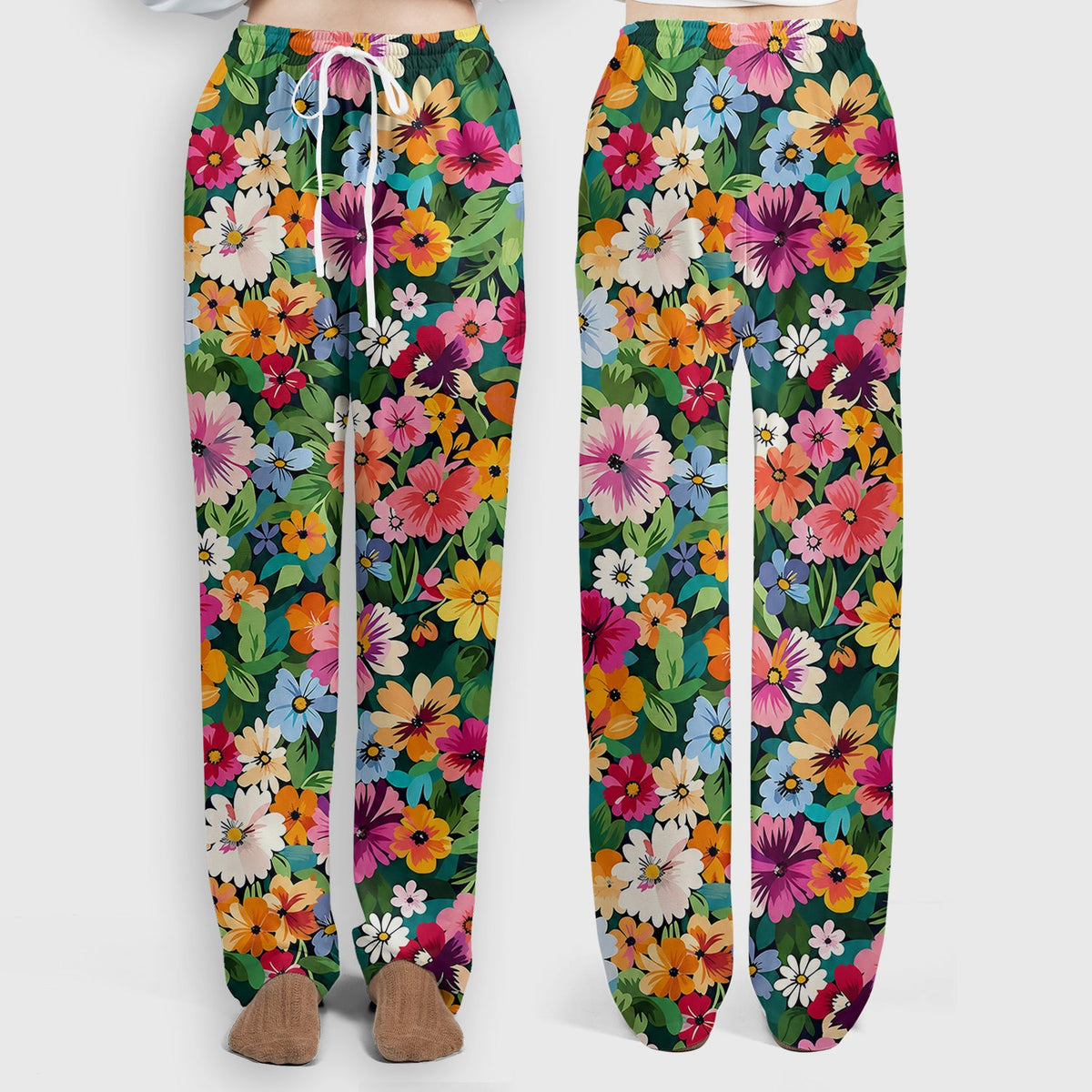 Colorful Wildflower Garden Nurse Scrub Set